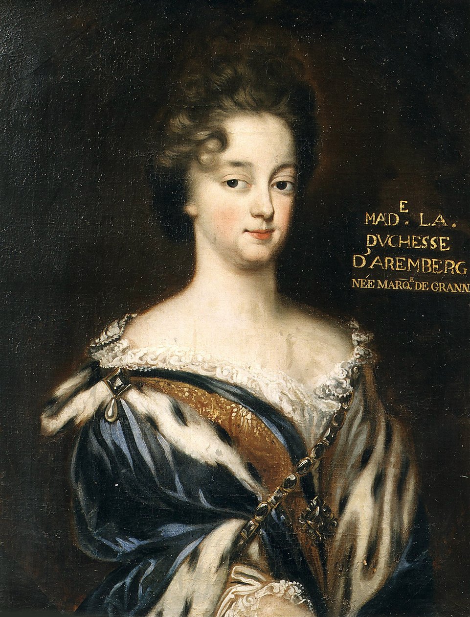 Porträtt av Maria Enrichetta del Carretto 1671-1744, Marchesa de Grana och Savona, um 1700. av Unbekannt