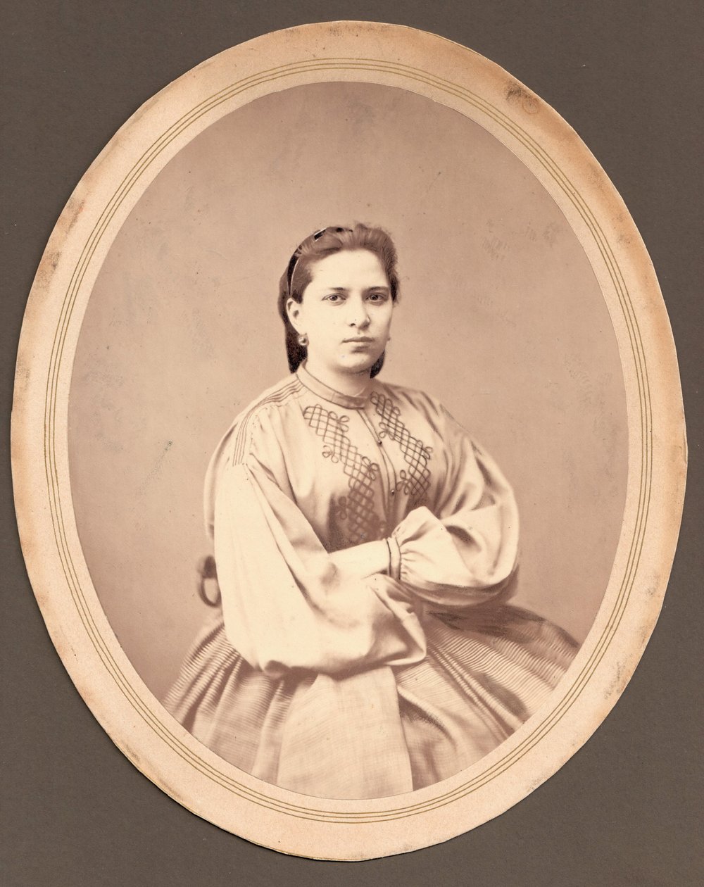 Porträtt av Maria Mikhailovna Dostojevskaja 1844-1888 av Unbekannt