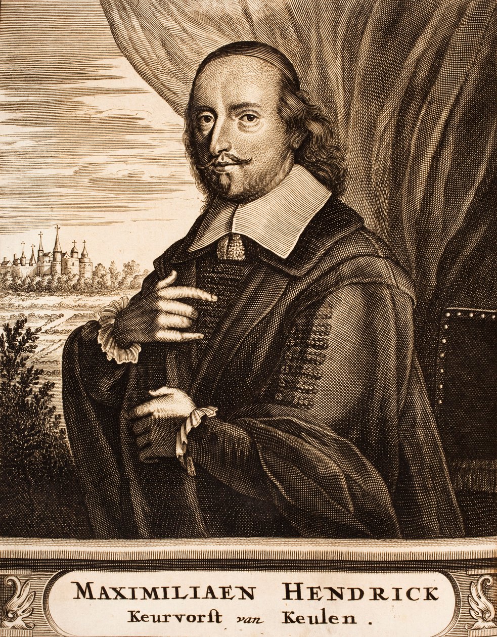 Porträtt av Maximilian Henrik av Bayern 1621-1688, ärkebiskop av Köln, 1675. av Unbekannt