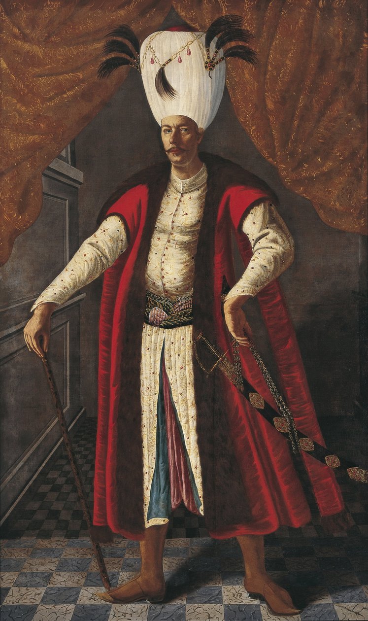 Porträtt av Mehmed IV 1642-1693, Sultan av det osmanska riket, ca 1681-1682 av Unbekannt