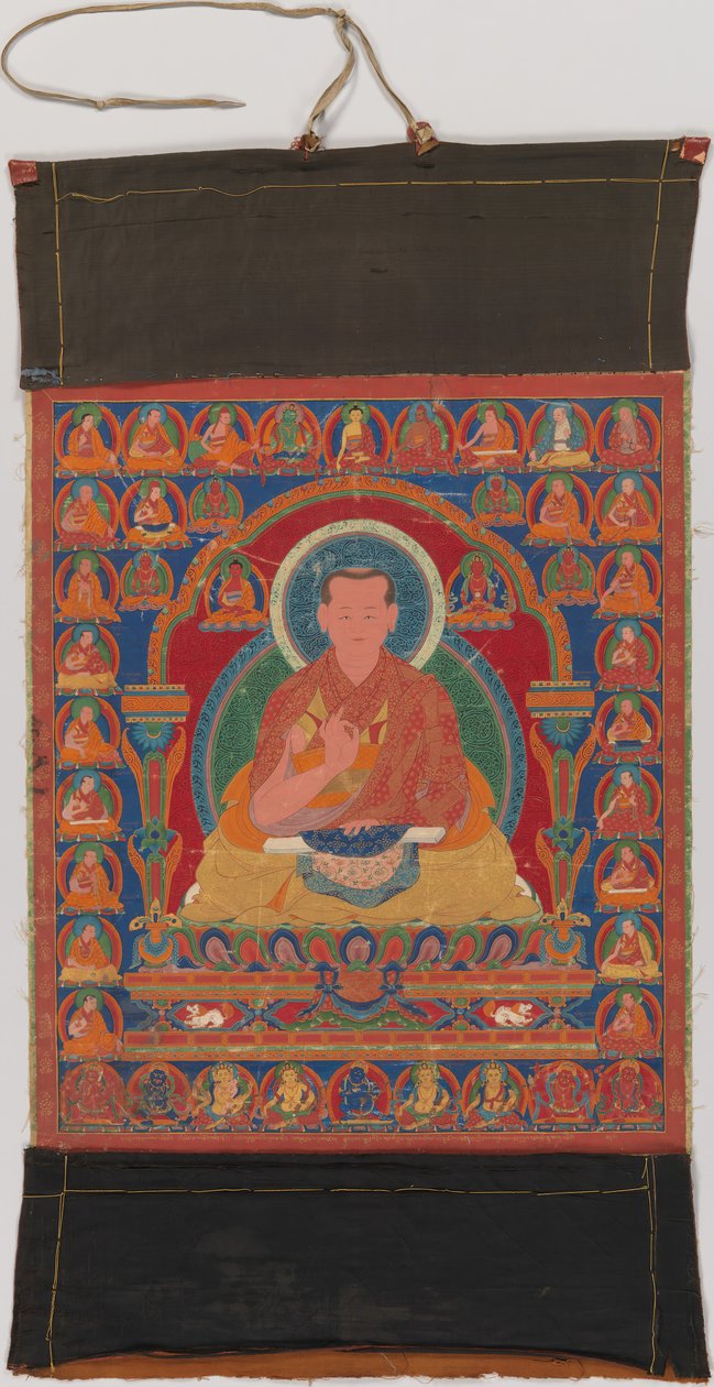 Porträtt av Munchen Sangye Rinchen, den åttonde abboten i Ngor-klostret, sent 1500-tal. av Unbekannt