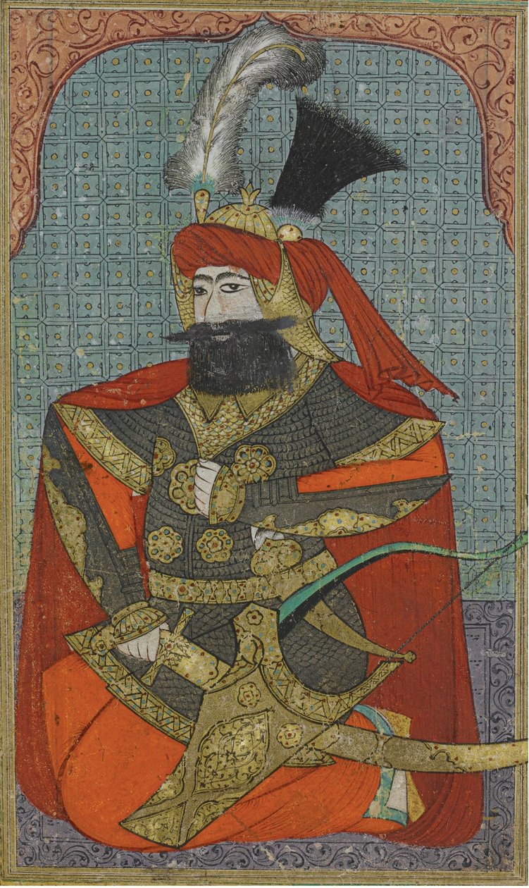 Porträtt av Murad IV 1612-1640, Sultan av det osmanska riket, ca. 1710 av Unbekannt