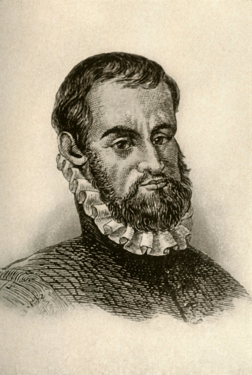 Porträtt av Pedro Menendez de Aviles, visar spansk klänning, c1570-1580, 1937. av Unbekannt