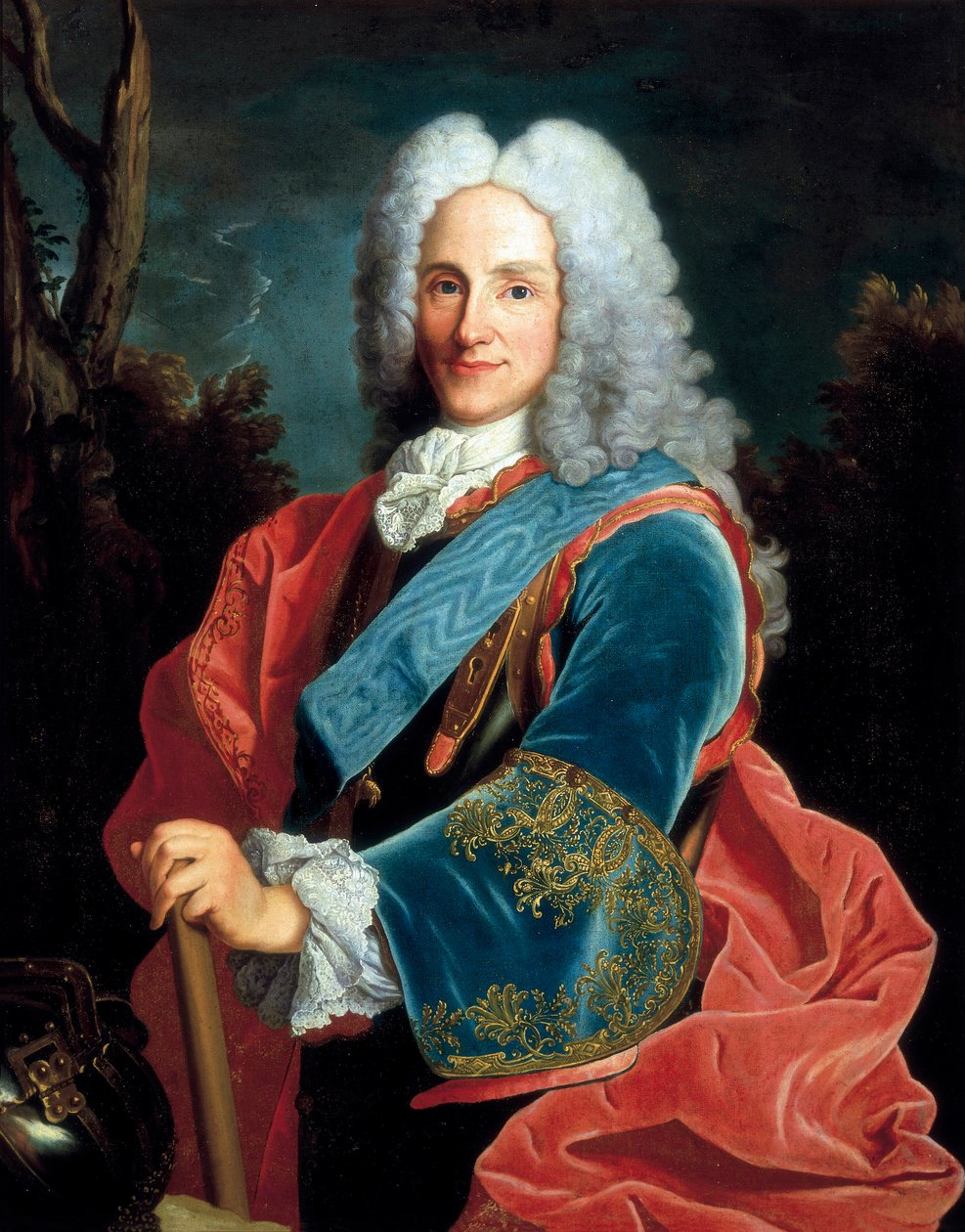 Porträtt av Filip V, kung av Spanien (1683-1746). Anonym målning, barockkonst. olja på duk. av Unbekannt