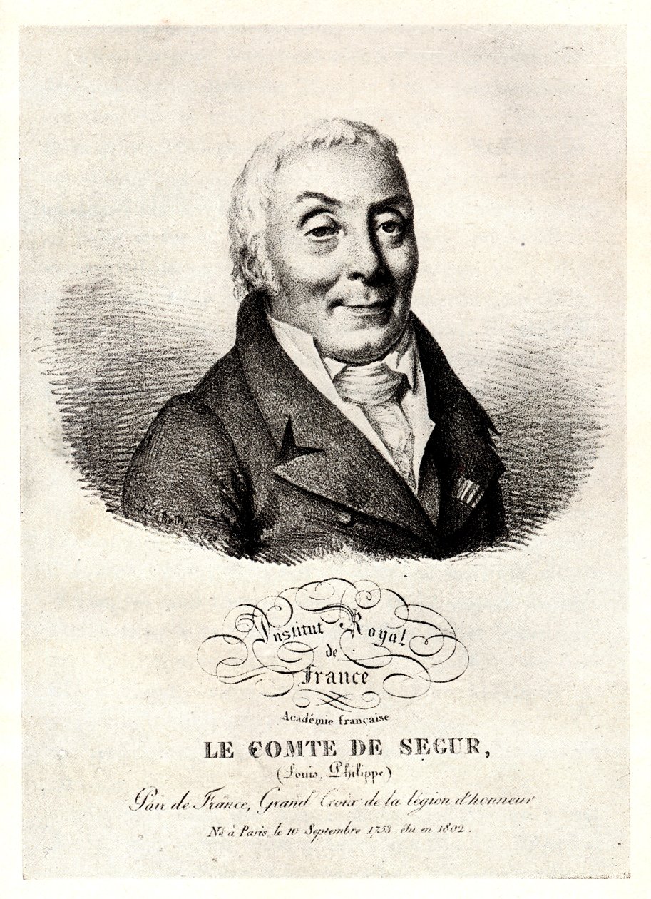 Porträtt av Philippe Henri, markis de Ségur 1724-1801, tidigt 1800-tal. av Unbekannt