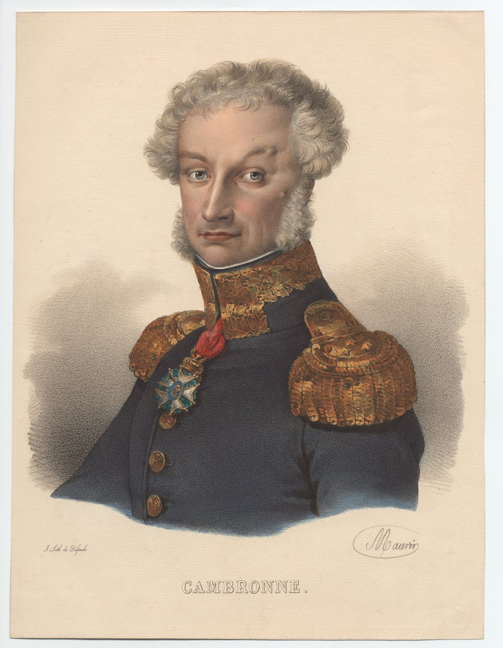 Porträtt av Pierre Cambronne 1770-1842, 1835 av Unbekannt