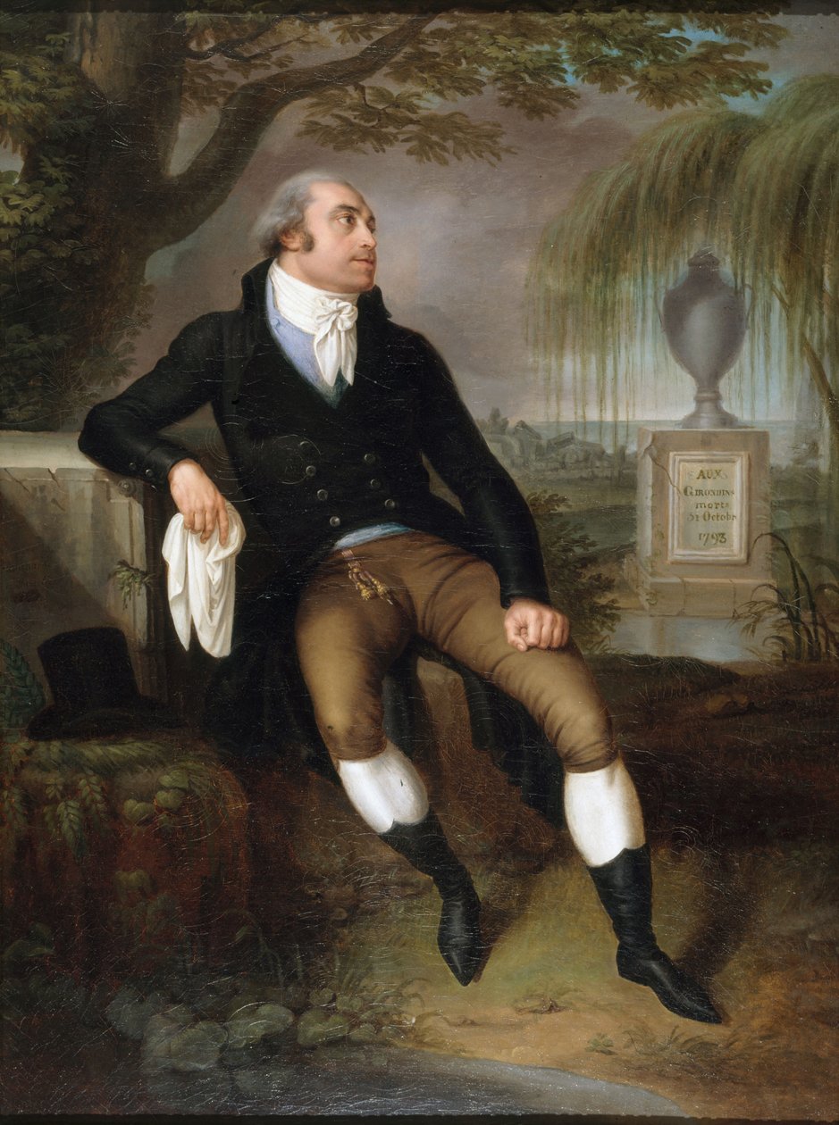 Porträtt av Pierre Victurnien Vergniaud 1753-1793, ca. 1800 av Unbekannt