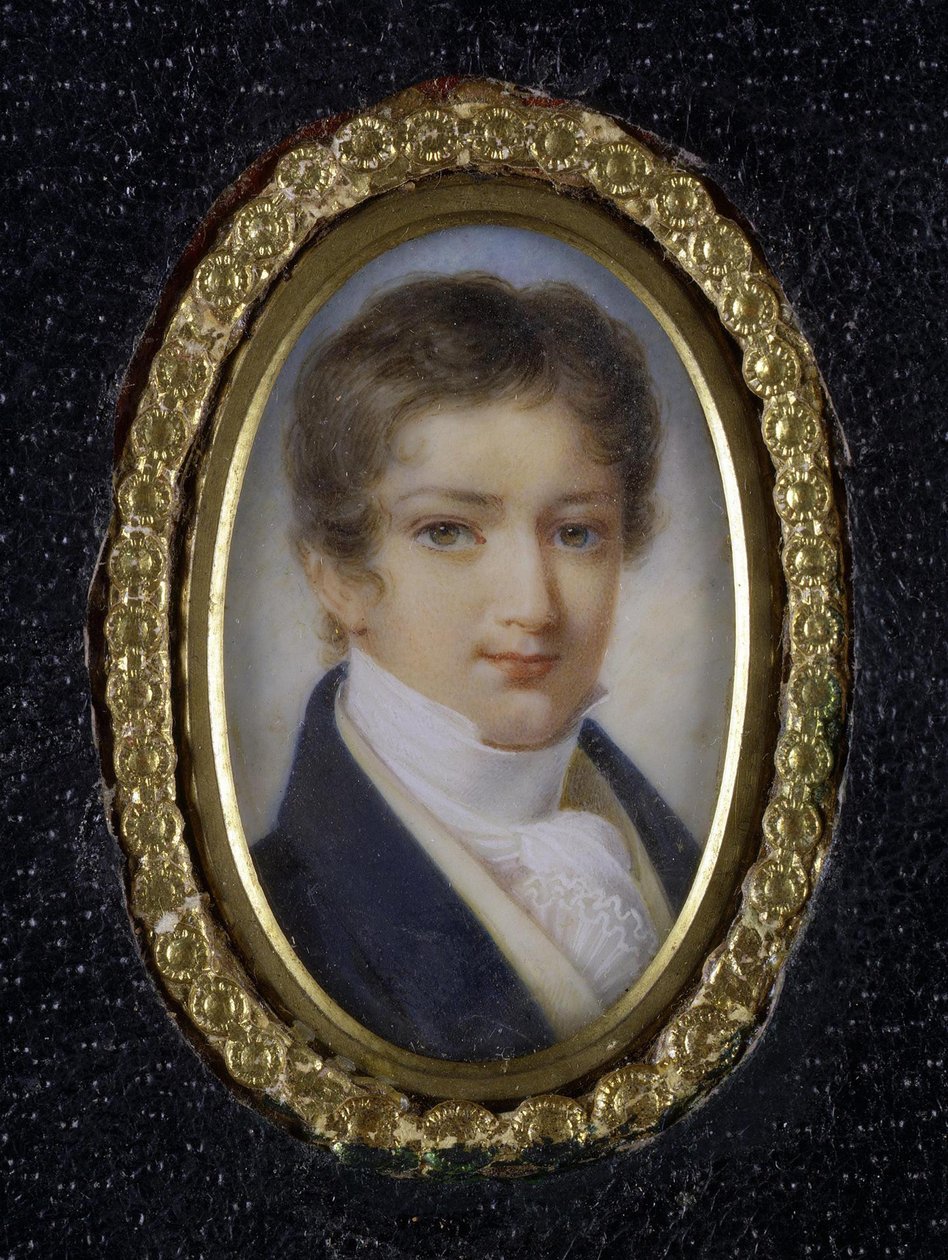 Porträtt av prins Dmitrij Petrovitj Volkonskij 1805-1859, 1800-talets första kvartal av Unbekannt