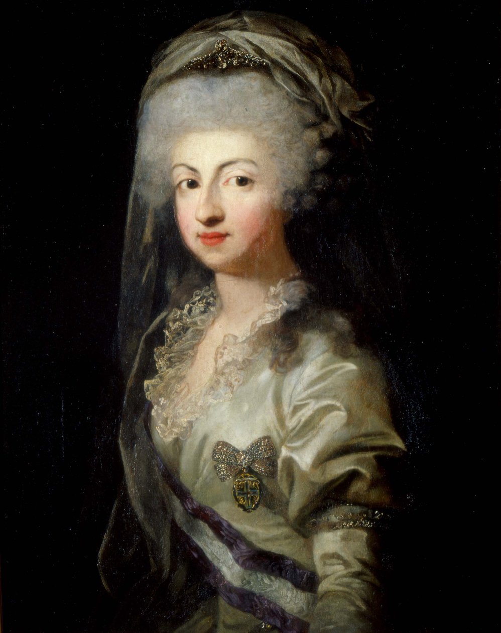 Porträtt av prinsessan Carolina Maria Teresa Giuseppa av Parma 1770-1804, sent 1700-tal av Unbekannt