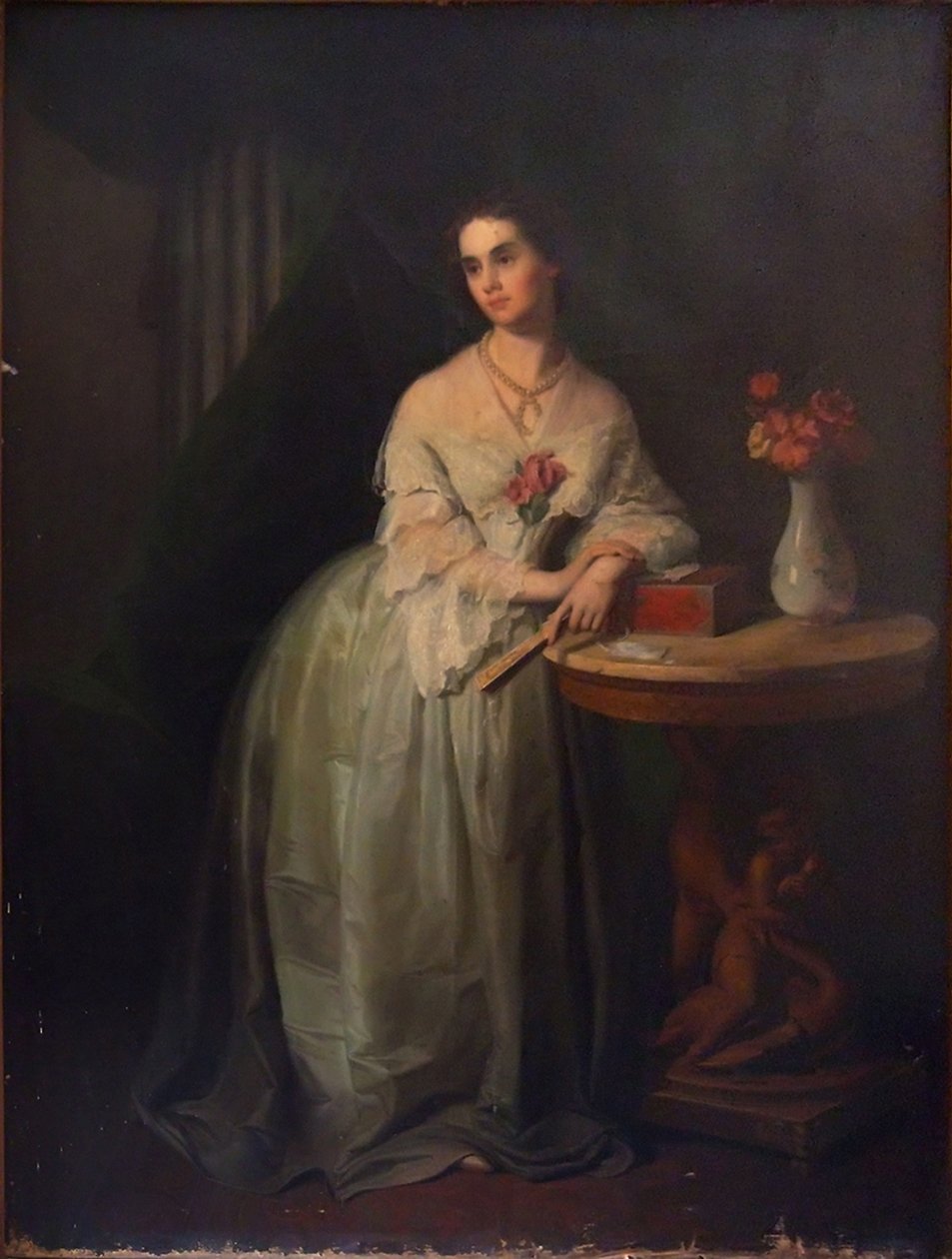 Porträtt av prinsessan Nino Aleksandrovna Griboyedova född Chavchavadze, mitten av 1800-talet. av Unbekannt