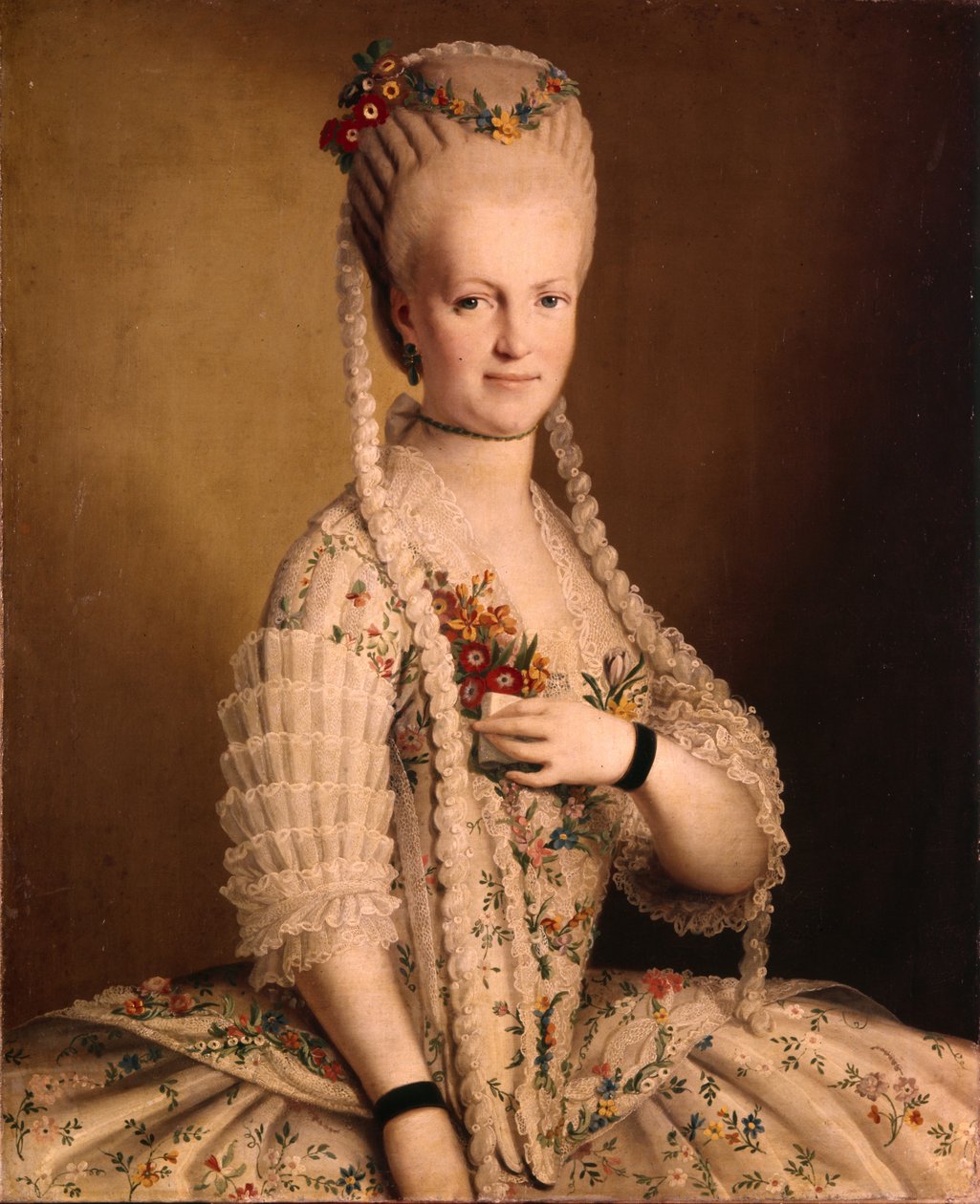 Porträtt av Sarah Greigh 17521793, hustru till amiral Samuel Greigh, 1775 av Unbekannt