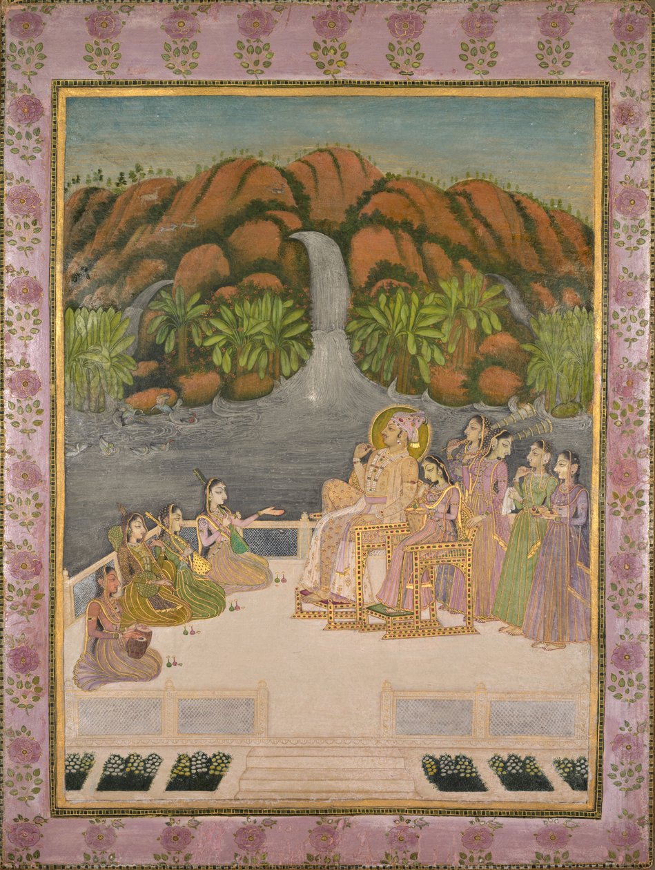 Porträtt av Sardar Singh Son till Savant Singh, 1730-68, ca. 1760. av Unbekannt
