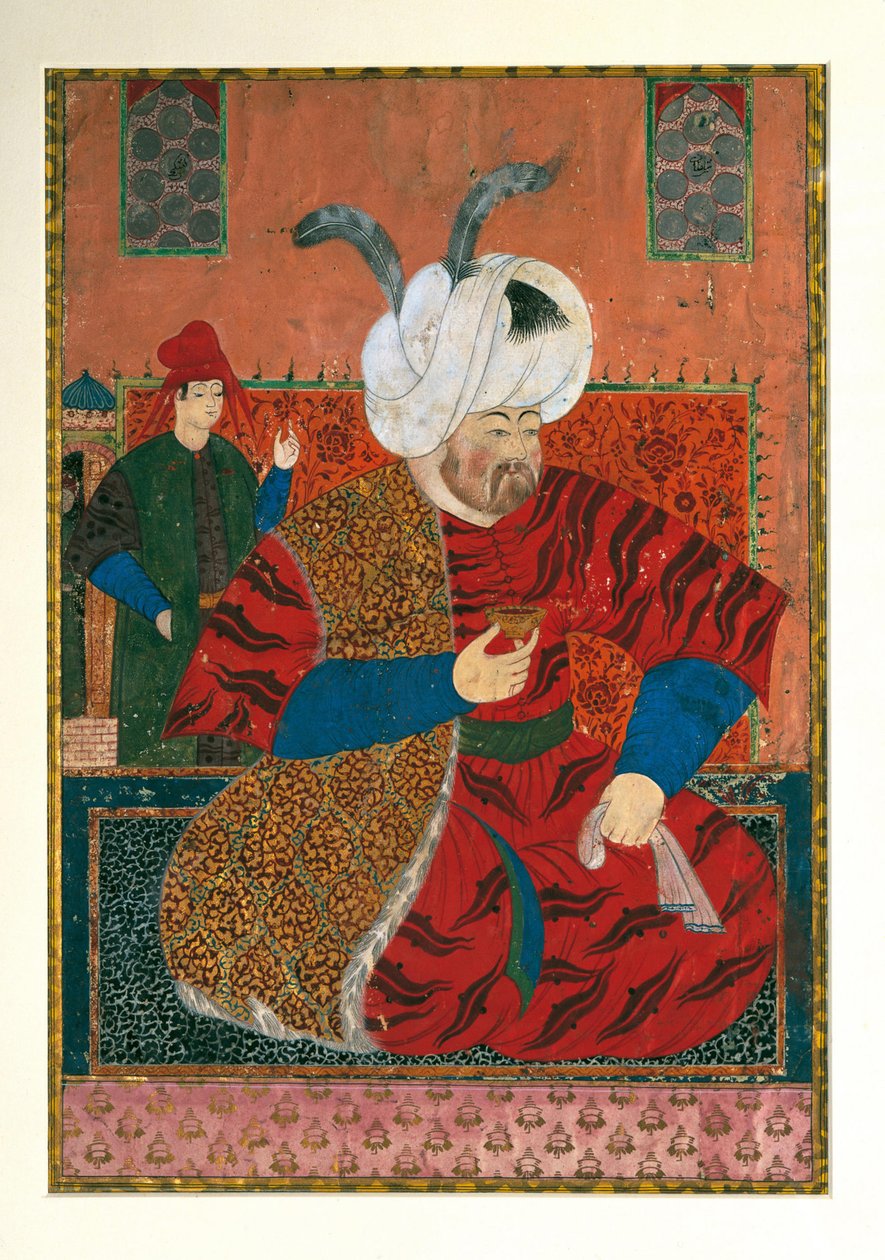Porträtt av Selim II 1524-1574, Sultan av det osmanska riket, mellan 1570 och 1590 av Unbekannt