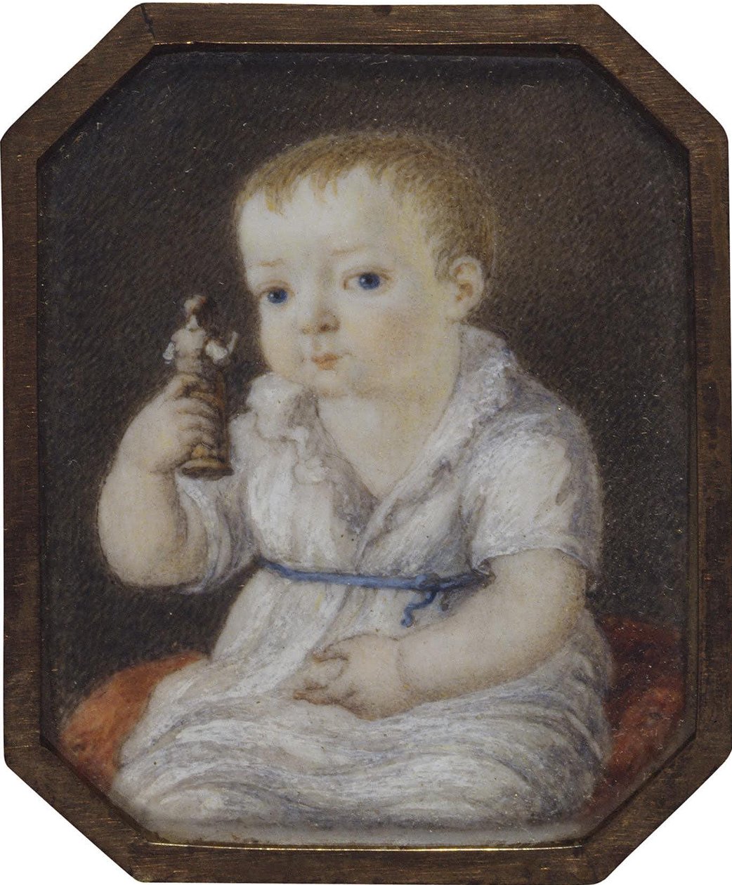 Porträtt av Sergey Ivanovich Volkov som barn, ca 1808 av Unbekannt