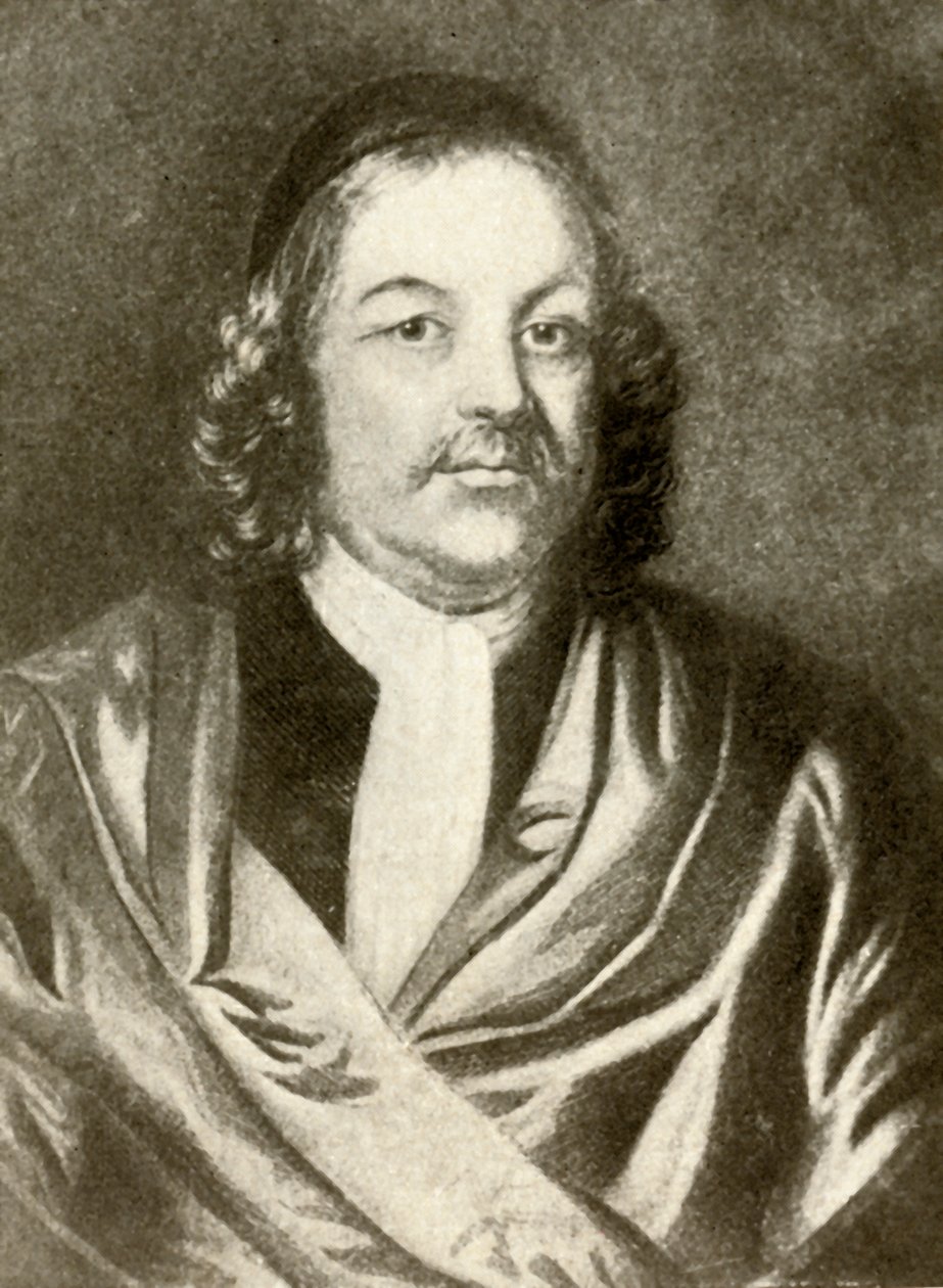 Porträtt av Simon Bradstreet, i klänning och keps, c1640, 1937. av Unbekannt