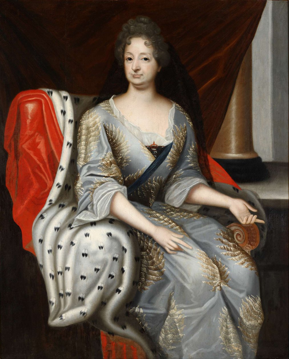 Porträtt av Sofia av Pfalz 1630-1714, kurfurstin av Brunswick-Lüneburg, ca 1690 av Unbekannt