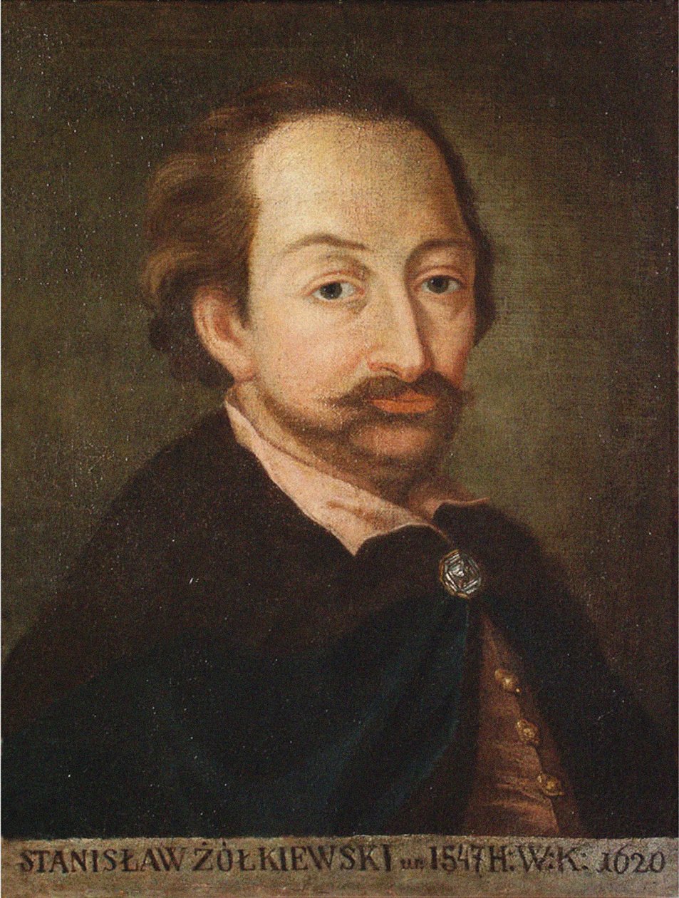 Porträtt av Stanislaw Zolkiewski 1547-1620, 1618 av Unbekannt