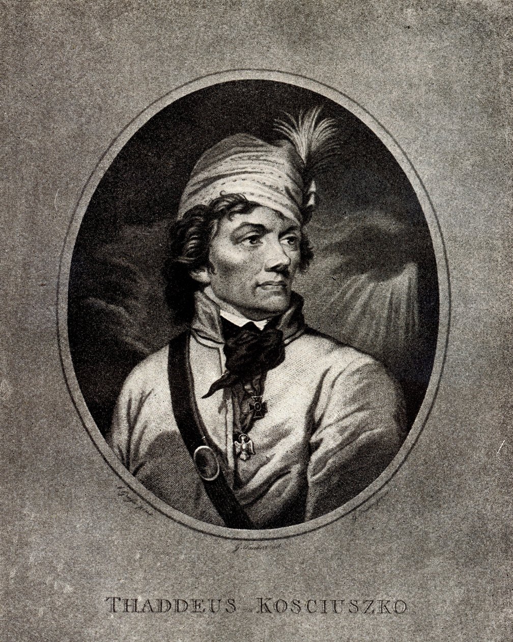 Porträtt av Tadeusz Kosciuszko 1746-1817, tidigt 1800-tal. av Unbekannt