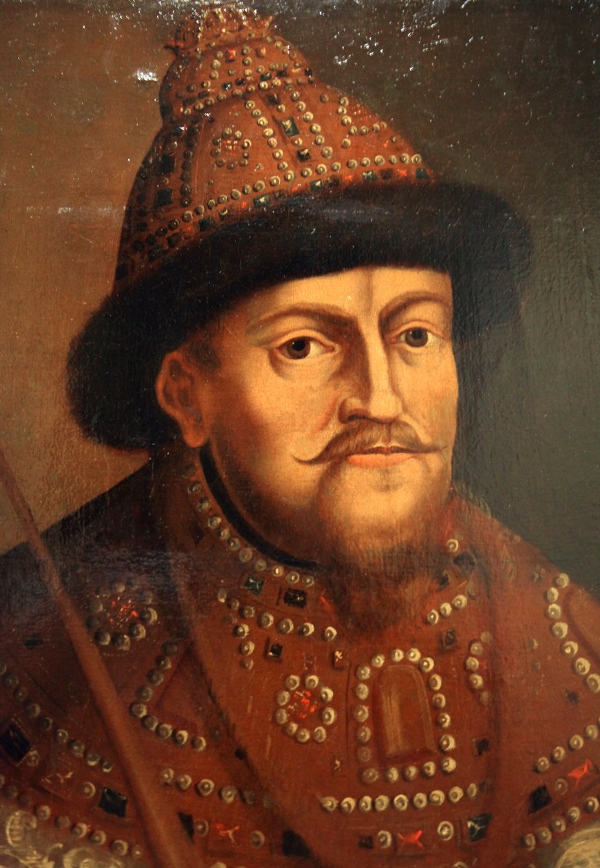 "Porträtt av tsar Michael Feodorovich", första hälften av 1800-talet av Unbekannt