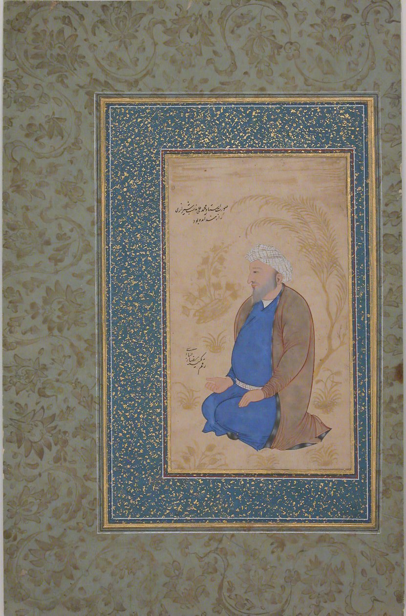 Porträtt av Ustad Muhammad Ali, 1600-talet. av Unbekannt