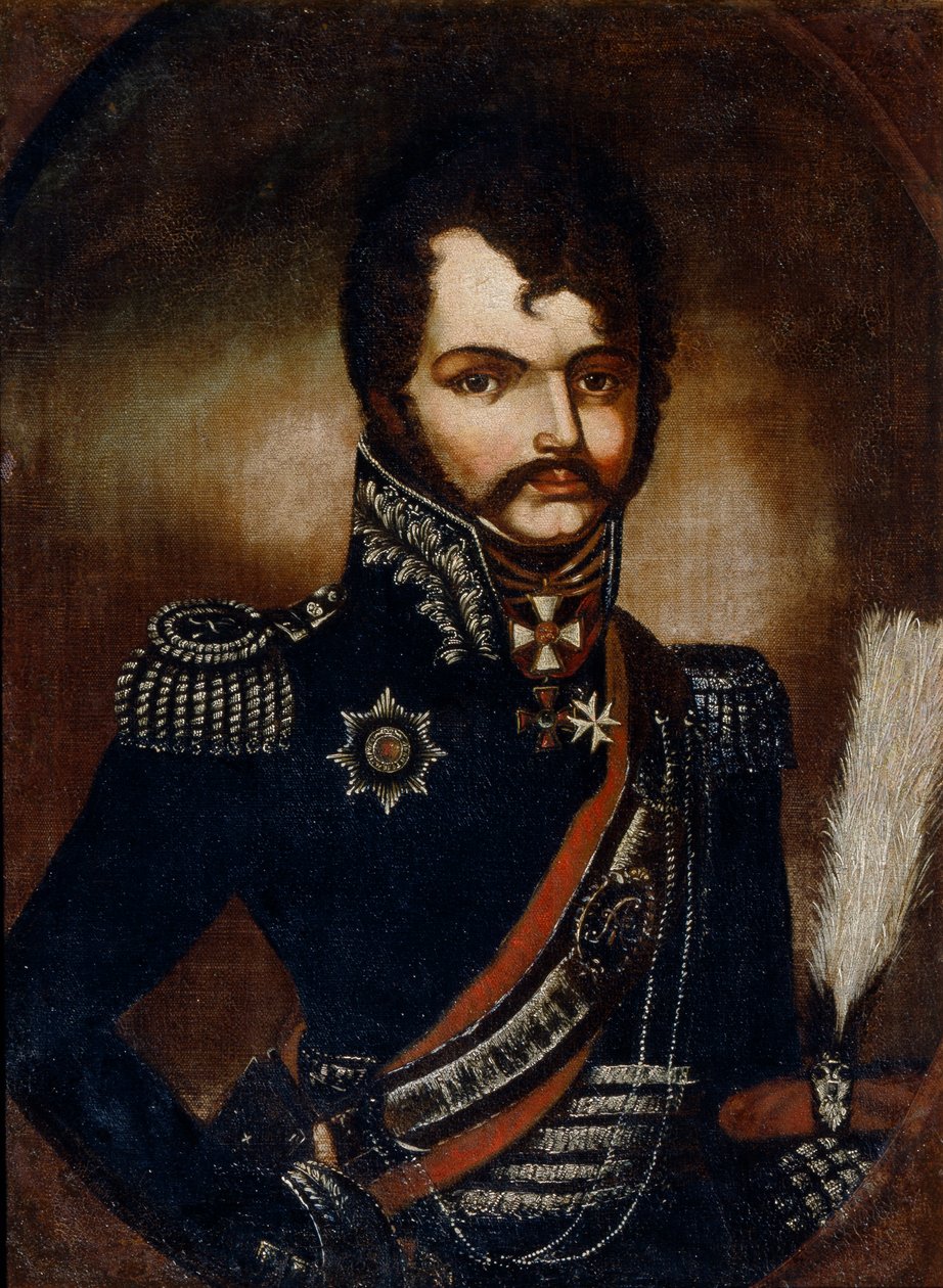 Porträtt av Vasilij Orlov-Denisov 1775-1843 av Unbekannt