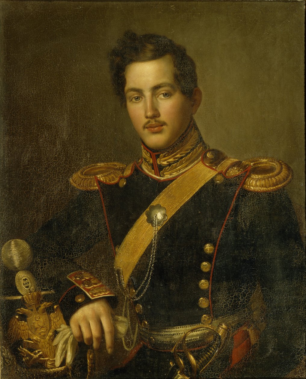 Porträtt av Vasily Vasilyevich Zagryazhsky, 1840-talet av Unbekannt