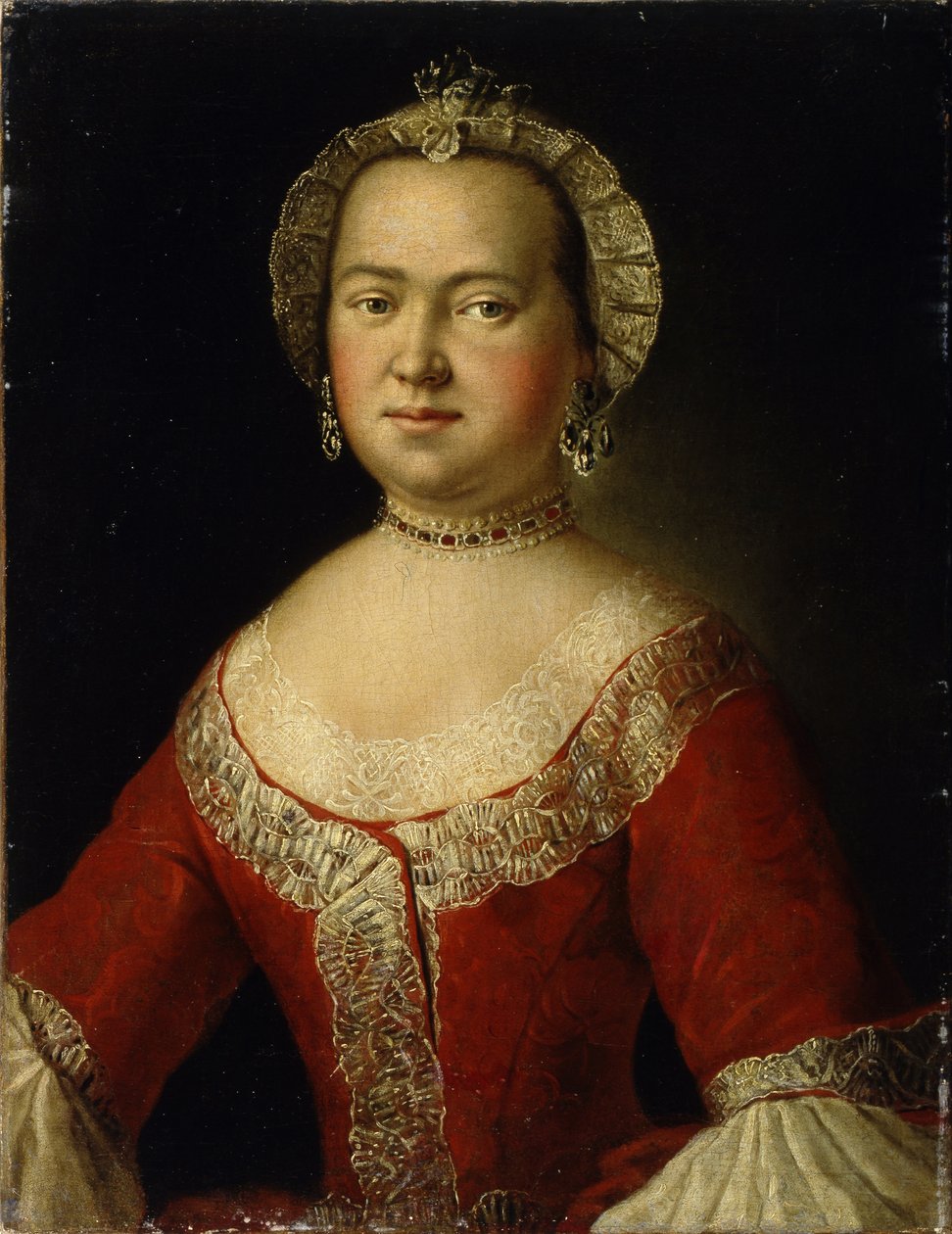 Porträtt av Vera Dmitrievna Rezvaya 1809-1849, tidigt 1800-tal av Unbekannt