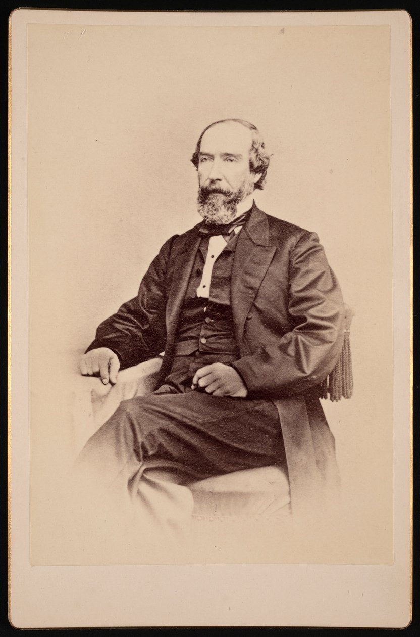 Porträtt av Walter Lenox 1817-1874, före 1874. av Unbekannt