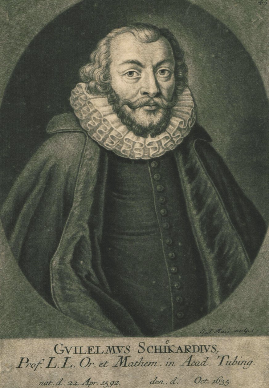 Porträtt av Wilhelm Schickard 1592-1635. av Unbekannt