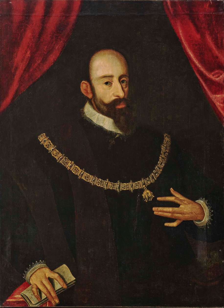 Porträtt av Vilhelm V 1548-1626, hertig av Bayern. av Unbekannt