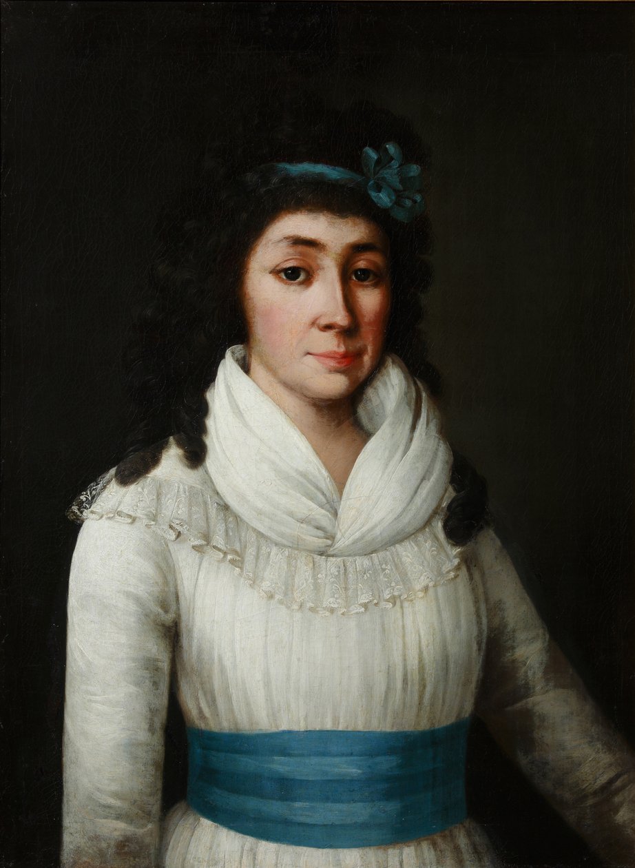 Porträtt av Yelizaveta Petrovna Yankova 1768-1861, född Rimskaya-Korsakova, 1794 av Unbekannt