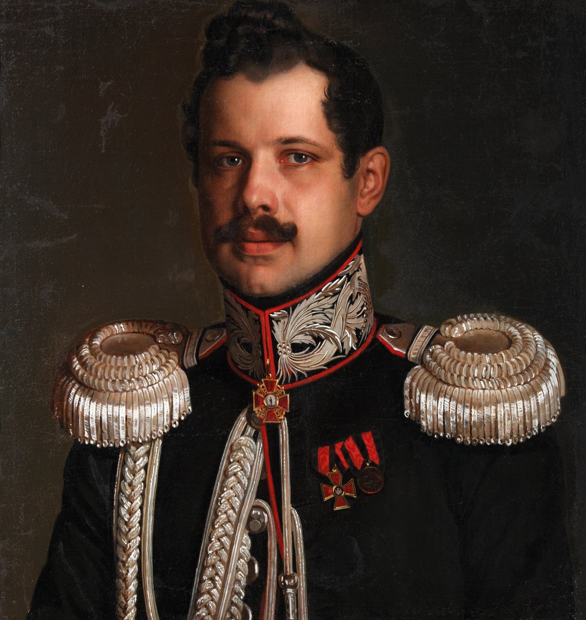 Porträtt av Yuri Ignatievich Poznanski 1801-1878, ca. 1830 av Unbekannt