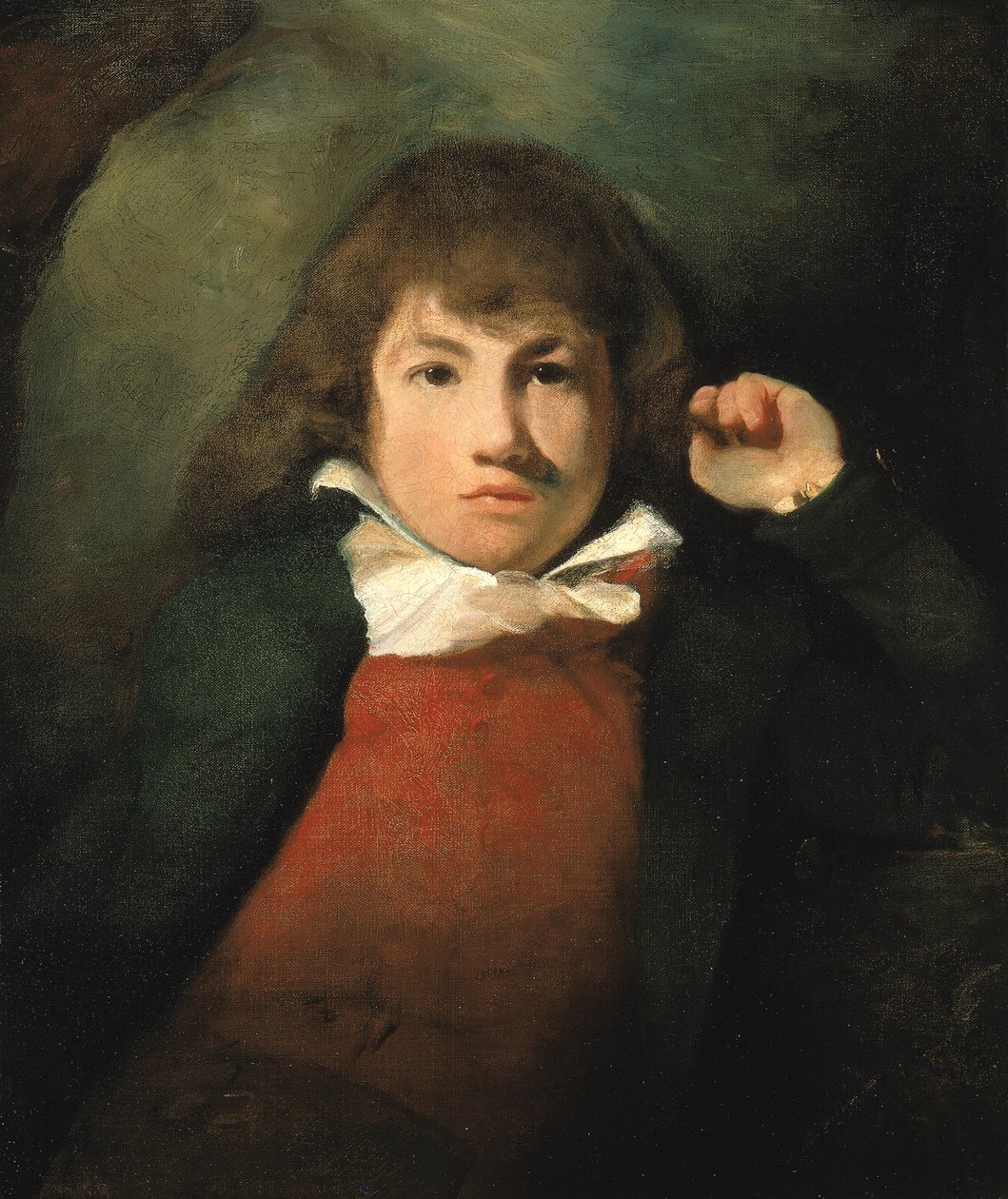 Porträtt av en pojke, ca. 1800. av Unbekannt