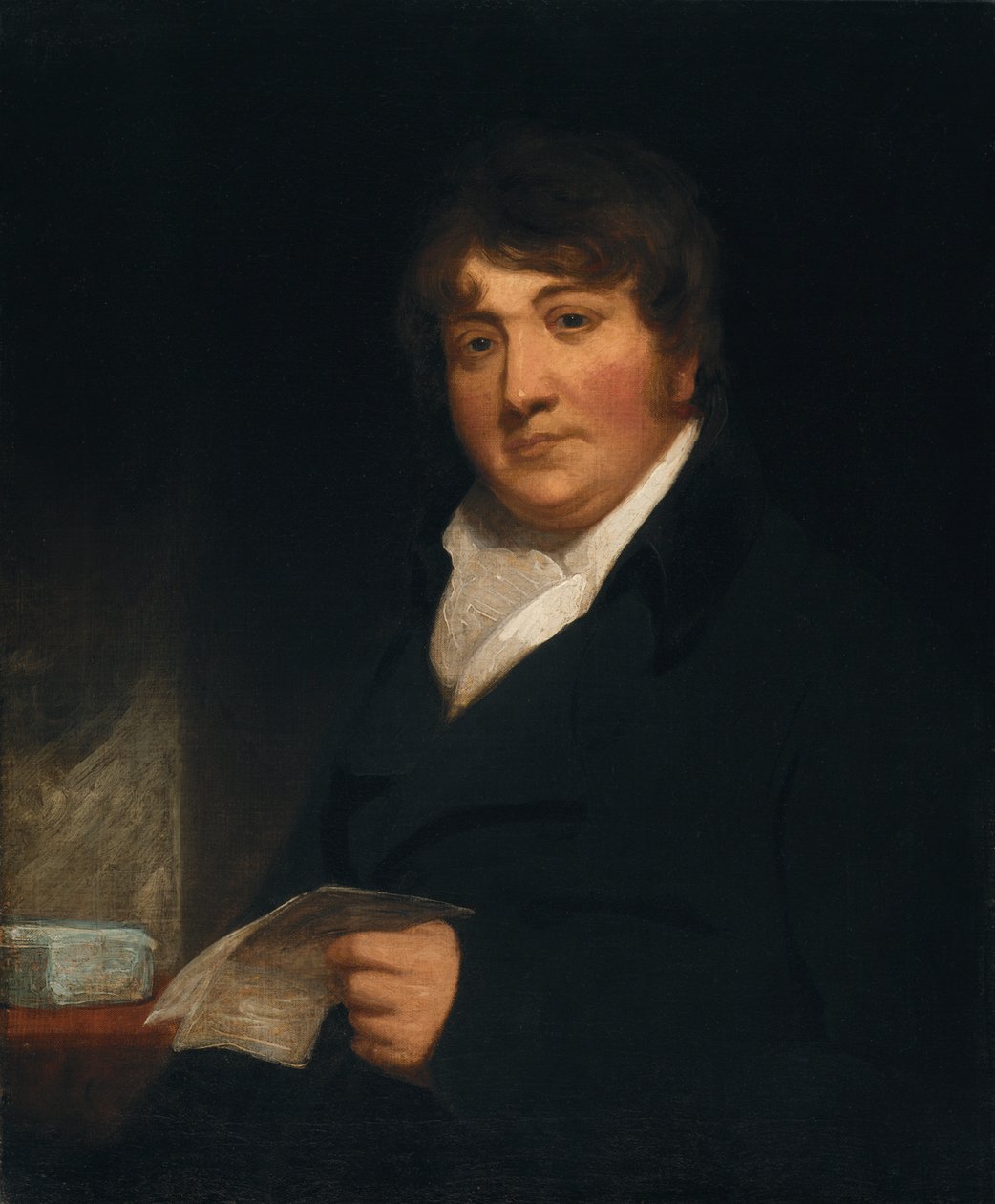 Porträtt av en gentleman, ca. 1800. av Unbekannt