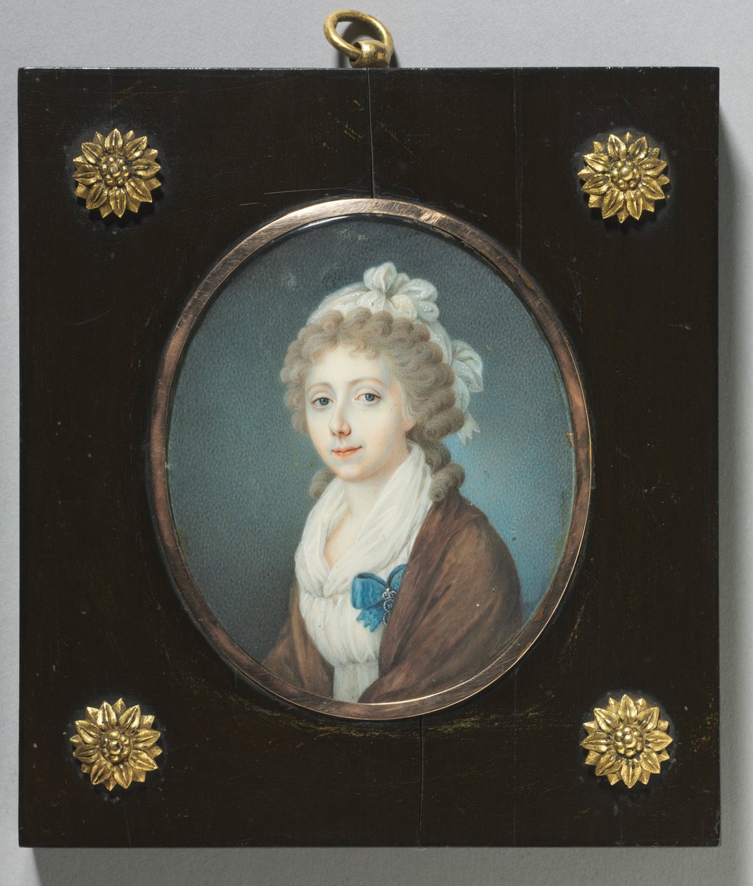 Porträtt av en adelsdam, ca. 1795. av Unbekannt