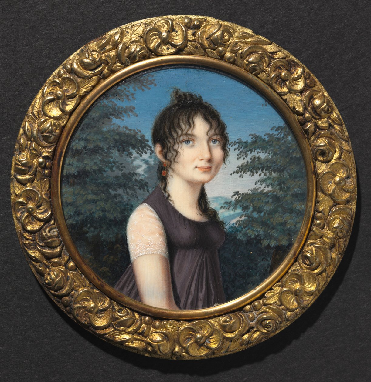 Porträtt av en kvinna, ca. 1805. av Unbekannt