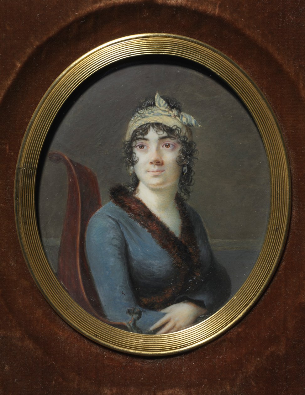 Porträtt av en kvinna, ca. 1820. av Unbekannt