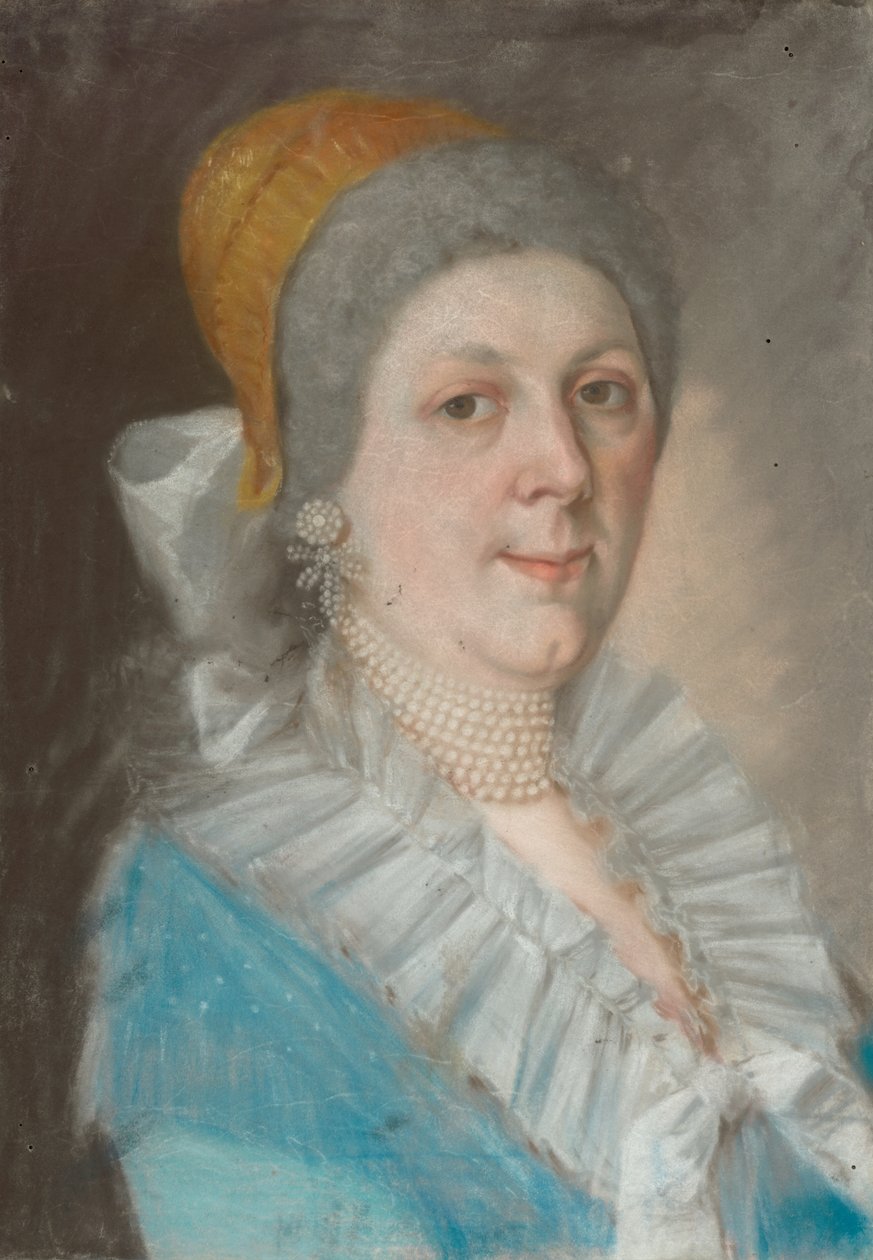 Portrait of a Woman with a Pearl Necklace av Unbekannt