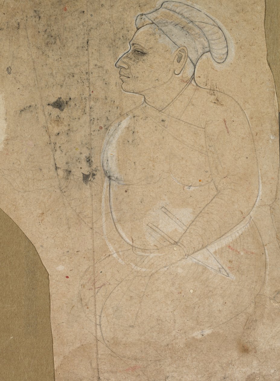 Porträtt av en åldrande man, ca. 1700. av Unbekannt
