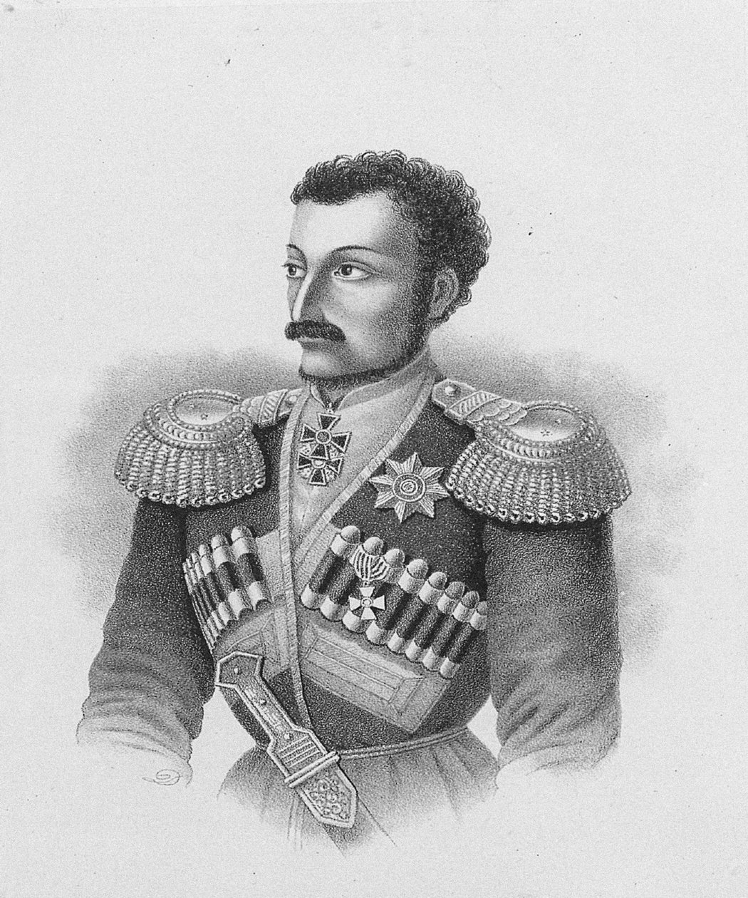 Porträtt av generalmajor Nikolay Sleptsov 18151851, 1877 av Unbekannt