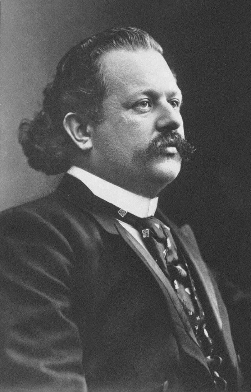 Porträtt av pianisten och kompositören Alfred Reisenauer 1863-1907. av Unbekannt