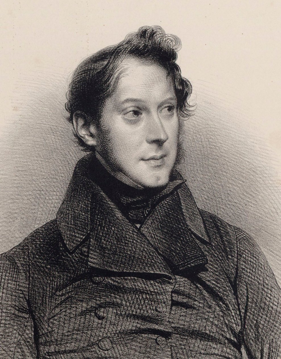 Porträtt av pianisten och kompositören Amédée Méreaux 1802-1874. av Unbekannt