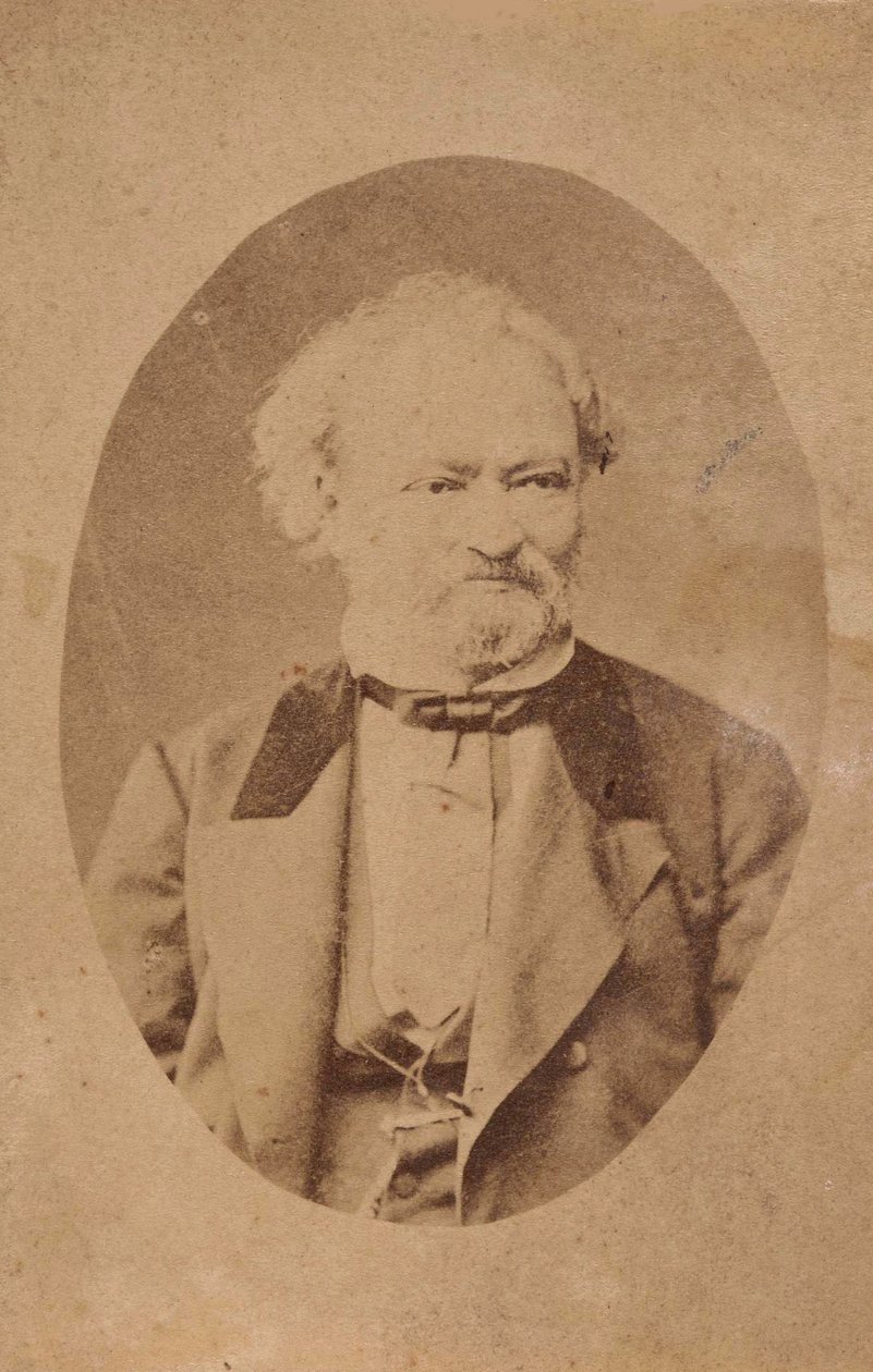 Porträtt av pianisten och kompositören Ferenc Erkel 1810-1893, ca. 1875. av Unbekannt