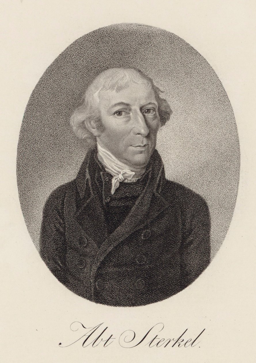 Porträtt av pianisten och kompositören Franz Xaver Sterkel 1750-1817, 1816. av Unbekannt