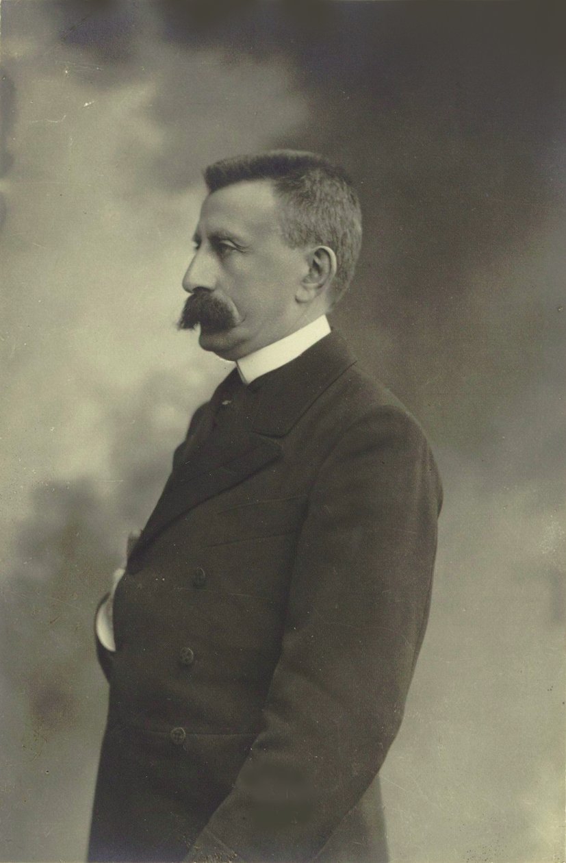 Porträtt av pianisten och kompositören Moritz Moszkowski 1854-1925, ca. 1900. av Unbekannt