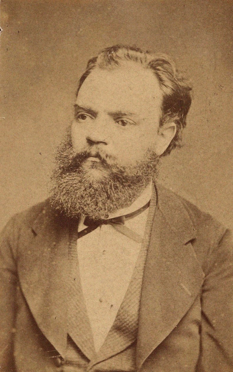 Porträtt av kompositören Antonin Dvorak 1841-1904, ca. 1880. av Unbekannt