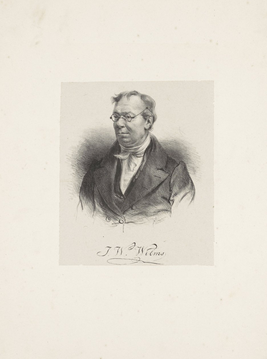 Porträtt av kompositören Johann Wilhelm Wilms 1772-1847, 1835. av Unbekannt