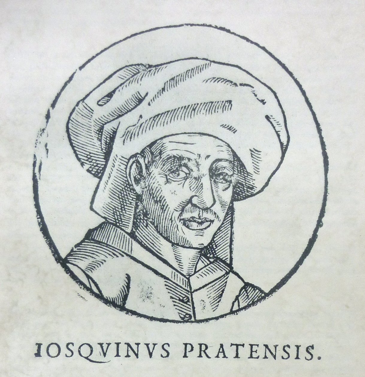 Porträtt av kompositören Josquin des Prez, ca. 1610 av Unbekannt