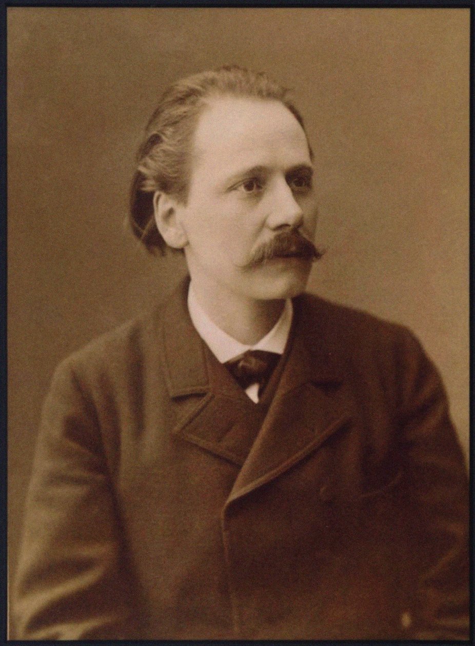 Porträtt av kompositören Jules Massenet 1842-1912, 1890-talet. av Unbekannt