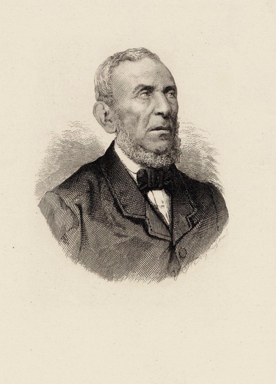Porträtt av kompositören Saverio Mercadante 1795-1870. av Unbekannt